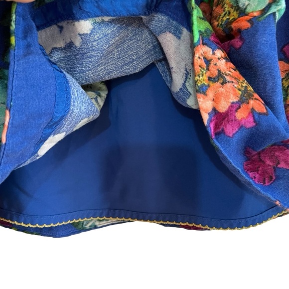 Maeve Anthropologie Garden Days silk blend floral skirt Sz 4 excellent condition - Picture 7 of 11